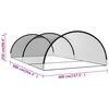 vidaXL Baseball Batting Cage Net Black 900x400x250 cm Polyester