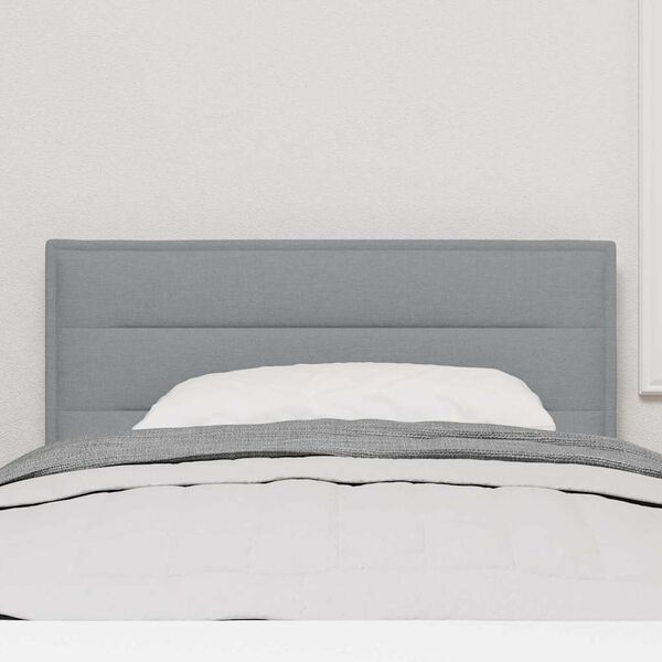 vidaXL Headboard with Headboard Light Grey 90 cm Faux Leather