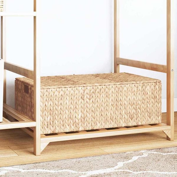 vidaXL Storage Box Brown 60 x 38 x 20 cm Water hyacinth