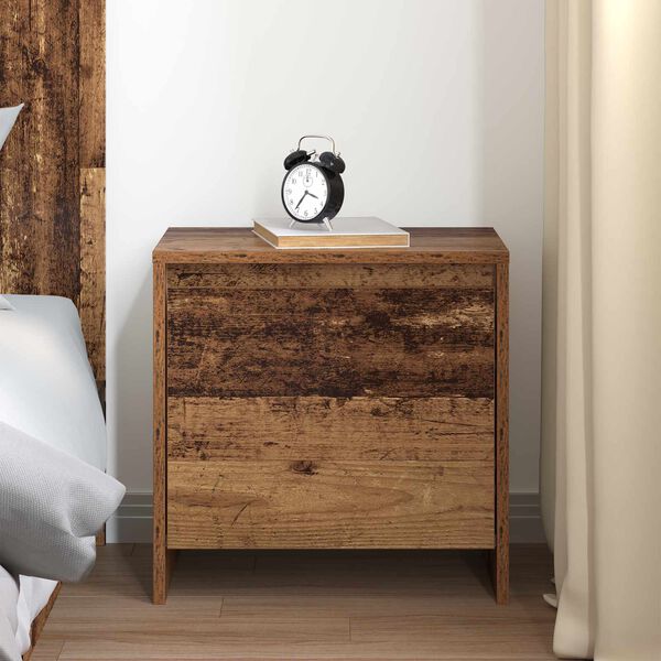 vidaXL Bedside Cabinet Old Wood 45 x 34 x 44.5 cm Engineered Wood