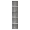 vidaXL Book Cabinet Grey Sonoma 40x30x189 cm Engineered Wood