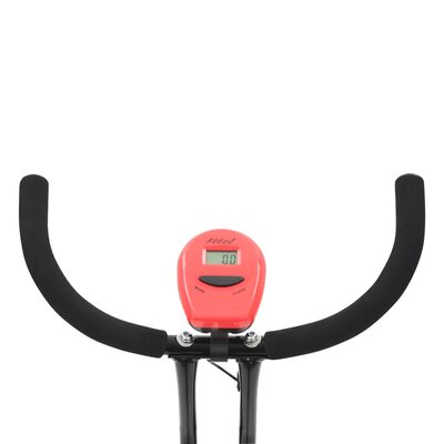 vidaXL Exercise Bike X-Bike Belt Resistance Red