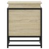 vidaXL Storage Box with Lid Sonoma Oak 40x40x51.5 cm Engineered Wood