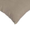 vidaXL Sofa Pillows 2 pcs Taupe 50 x 30 cm Fabric