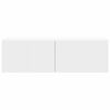 vidaXL TV Wall Cabinet White 98 x 31 x 29.5 cm Engineered Wood