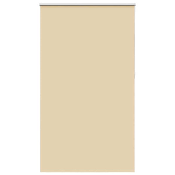 vidaXL Roller Blind Blackout Beige 140x210 cm Fabric Width 136.6 cm Polyester