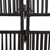 vidaXL Room Divider 5 Panels Black Poly Rattan