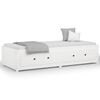 vidaXL Day Bed without Mattress White 90x200 cm Solid Wood Pine