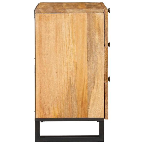 vidaXL Bedside Cabinet Natural 50 x 33 x 62 cm Solid Mango Wood