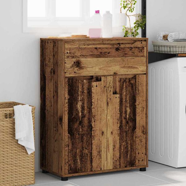 vidaXL Bathroom Cabinet Old Wood 72.5 x 36.5 x 100 cm Engineered Wood