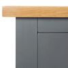 vidaXL Sideboard 110x33.5x70 cm Solid Oak Wood