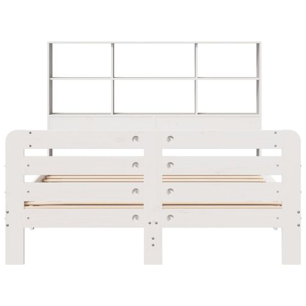 vidaXL Bed Frame without Mattress White 160x200 cm Solid Wood Pine