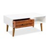 vidaXL Coffee Table Solid Acacia Wood 90x50x40 cm