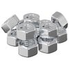 vidaXL Hex Acorn Nuts 3913 pcs Silver Metal