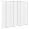 vidaXL Bath Screen Folding Frosted 168 x 140 cm Aluminium & PP Panel