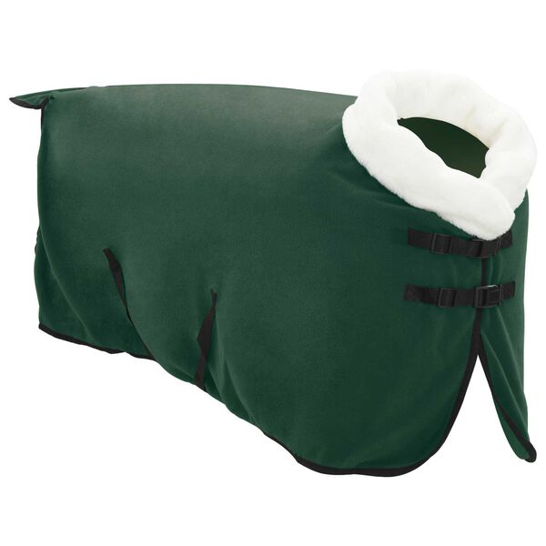 vidaXL Horse Blanket Full Dark Green 95 cm Polar fleece