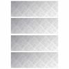 vidaXL Stair Tread 4 pcs 60 x 20 cm Silver Aluminium Rectangular
