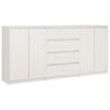 vidaXL Side Cabinets 3 pcs White Solid Pinewood