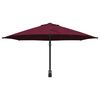 vidaXL Garden Parasol Red and Black 248 x 248 x 148 cm