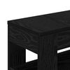 vidaXL Bathroom Furniture Set with Wheel Black Oak 65 x 23 x 87 cm