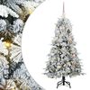 vidaXL Artificial Hinged Christmas Tree White 150 cm PE and PVC