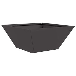 vidaXL Garden Planter Black 35 x 35 x 15 cm Cold-rolled Steel