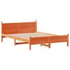 vidaXL Bed Frame without Mattress Wax Brown 120x200 cm Solid Wood Pine