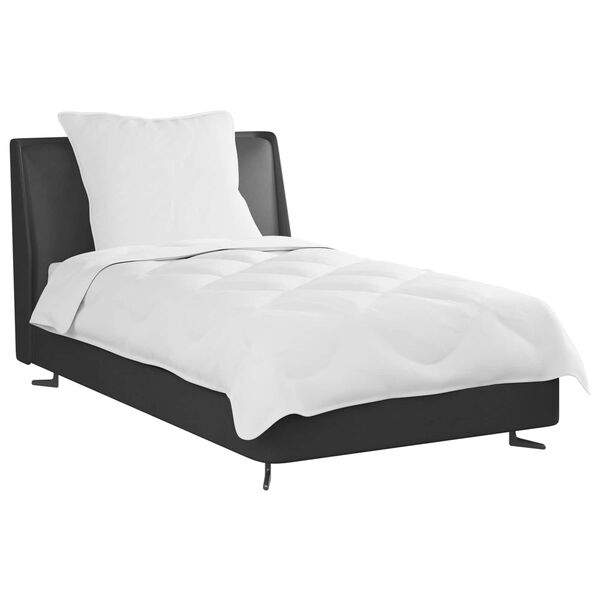 vidaXL Duvet Set with Pillow 2 pcs White Microfiber