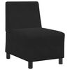 vidaXL Modular Sofa Unit Armless Black 55 x 74 x 82 cm Velvet