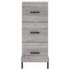 vidaXL Highboard Grey Sonoma 34.5x34x180 cm Engineered Wood