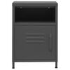 vidaXL Nightstand Anthracite 35x35x51 cm Steel