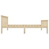 vidaXL Bed Frame without Mattress Natural Solid Pinewood 100x200 cm