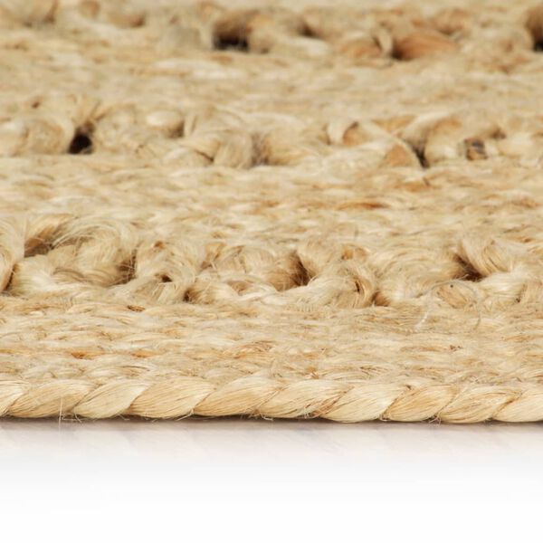vidaXL Handmade Rug Braided Jute 120 cm