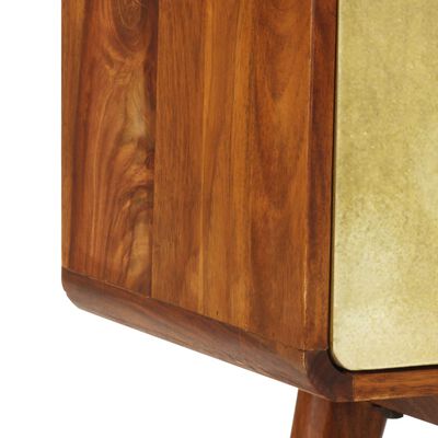 vidaXL TV Cabinet Solid Sheesham Wood 120x30x45 cm
