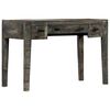 vidaXL Desk | Black | Solid Mango Wood | 110x50x75 cm | Desk | Rectangular