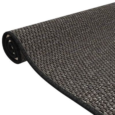 vidaXL Carpet Runner Sisal Look Anthracite 50x100 cm