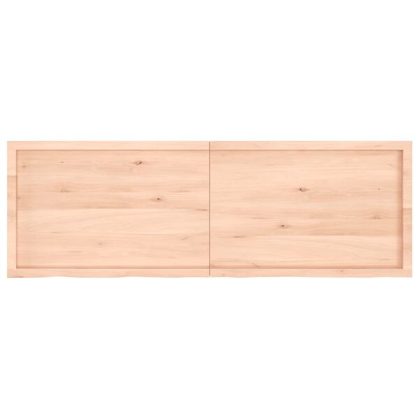 vidaXL Bathroom Countertop 180x60x(2-6) cm Untreated Solid Wood