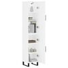 vidaXL Highboard White 34.5x34x180 cm Engineered Wood