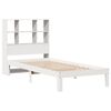 vidaXL Bookcase Bed without Mattress White 90x190 cm Single Solid Wood Pine