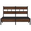 vidaXL Bed Frame without Mattress Brown Oak 140x190 cm Engineered Wood
