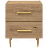 vidaXL Bedside Cabinet with Drawer 2 pcs Artisan Oak 40 x 35 x 47.5 cm