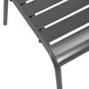 vidaXL Stackable Outdoor Chairs 2 pcs Steel Grey