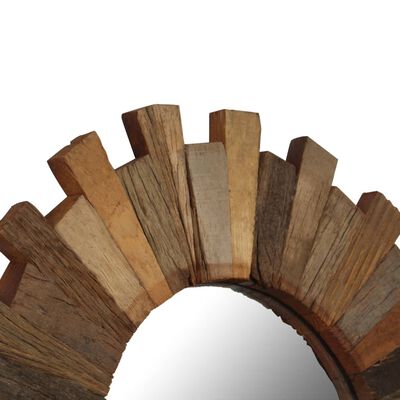 vidaXL Wall Mirror Solid Reclaimed Wood 50 cm
