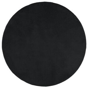 vidaXL Rug OVIEDO Short Pile Black Ø 120 cm