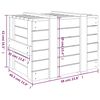 vidaXL Storage Box White 58x40.5x42 cm Solid Wood Pine