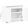 vidaXL Sideboard with LED White 72x34x61 cm Engineered Wood