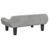 vidaXL Dog Bed Light Grey 70x40x24 cm Velvet