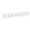 vidaXL Wall-Mounted Coat Rack Wall-mounted White 80 x 10.5 x 10.5 cm