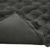 vidaXL Faux Rabbit Fur Blanket Dark Grey 150 x 220 cm Polyester