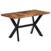 vidaXL Dining Table 140x70x75 cm Solid Acacia Wood